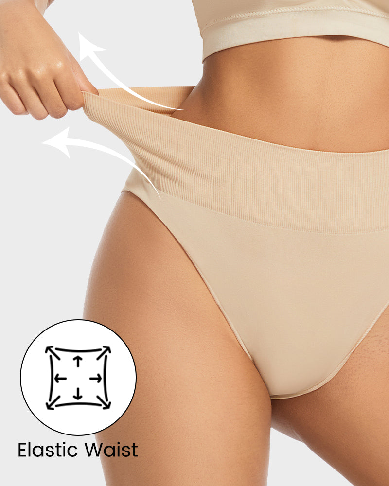 Seamless High Waist Tummy Control Brief Panty (3 Pack)