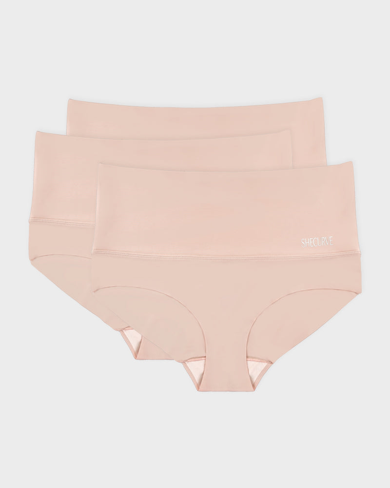 3-Pack High Waisted Tummy Control Briefs