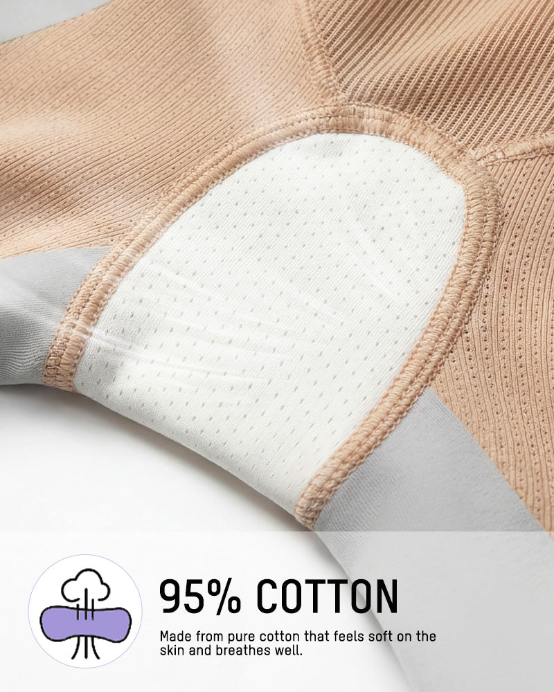 High-Waist Zip-Up Shaping Shorts