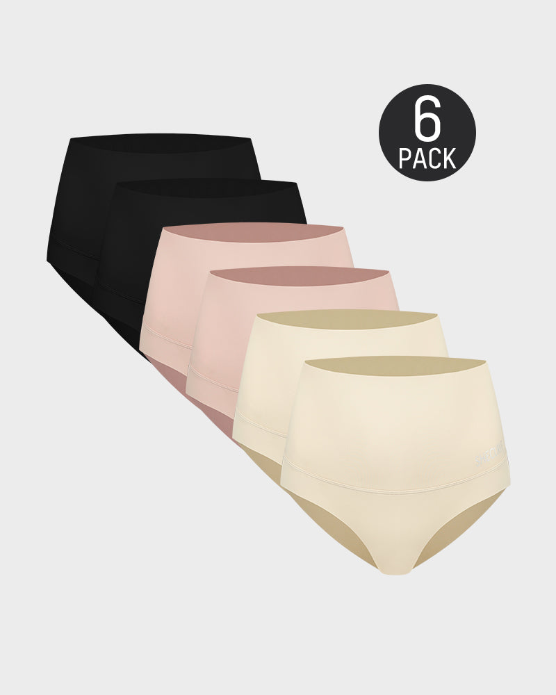 3-Pack High Waisted Tummy Control Briefs