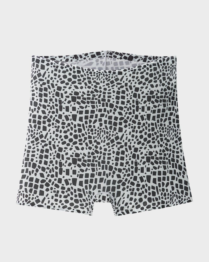 Mid-Rise Ice Silk Leopard Panties (6 Pack)