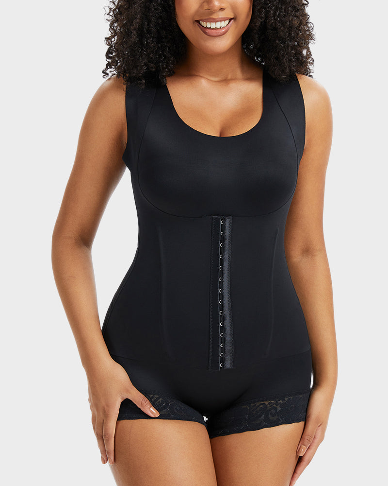 Double-Layer PowerMesh Tummy Sculpt Bodysuit