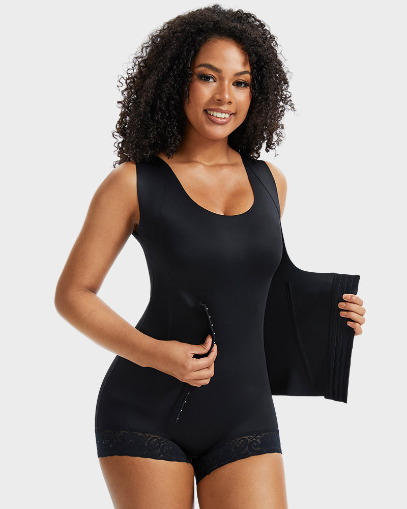 Double-Layer PowerMesh Tummy Sculpt Bodysuit