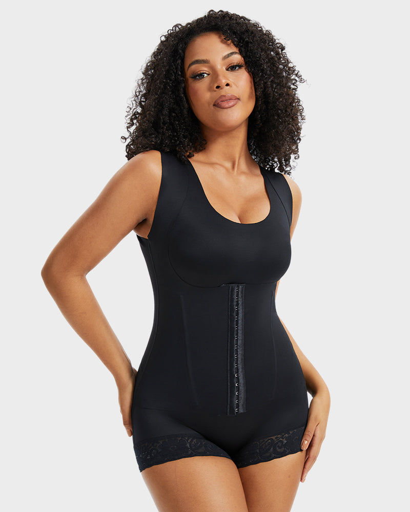 Double-Layer PowerMesh Tummy Sculpt Bodysuit