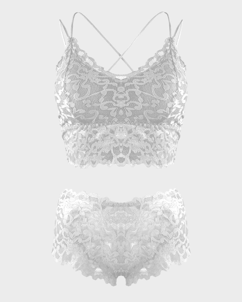 Romantic Lace Bralette & Panty Bundle