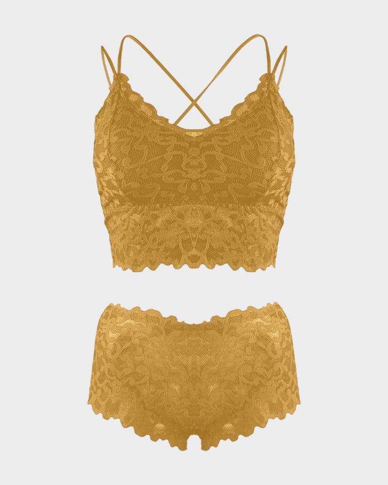 Romantic Lace Bralette & Panty Bundle