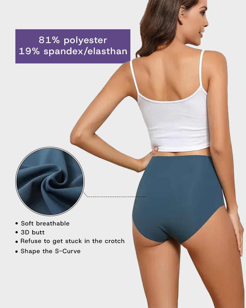 Seamless High-Waist No Show Comfort Panties (6 Pack)
