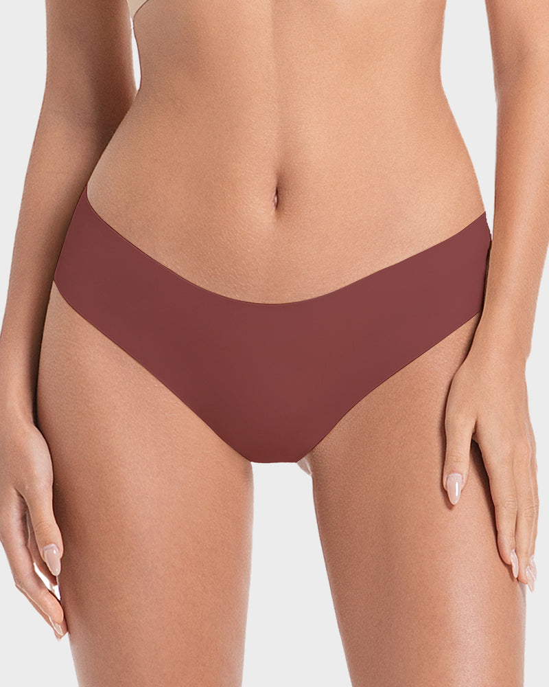 Seamless Ice-Silk Low-Rise Panties for Women (5 Pack)