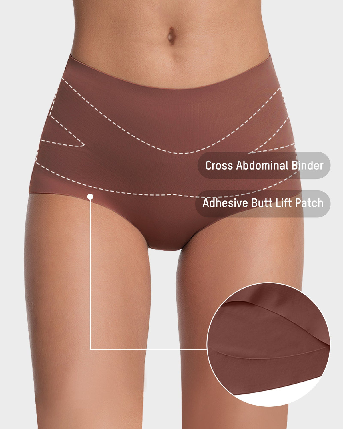 Seamless X-Shaping High-Waist Panties (6 Pack)