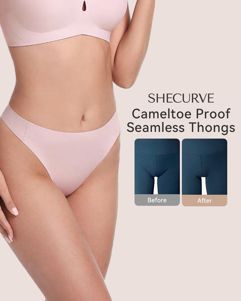 Seamless Camel Toe Cover Thongs (5 PACK)