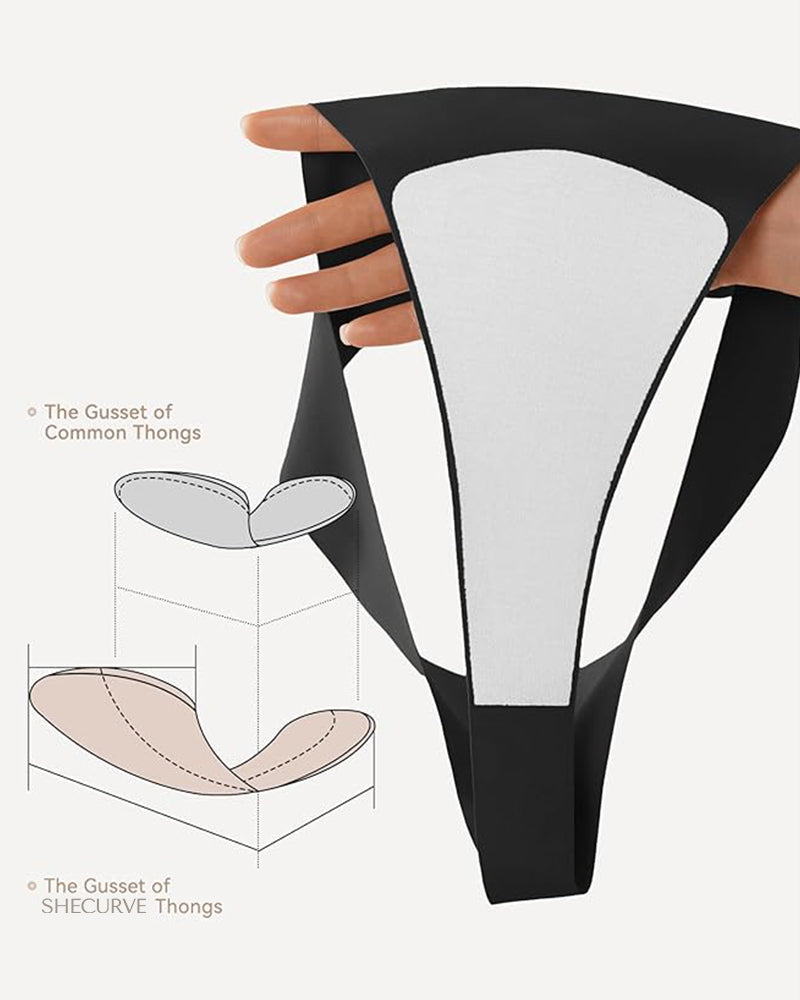 Seamless Camel Toe Cover Thongs (5 PACK)