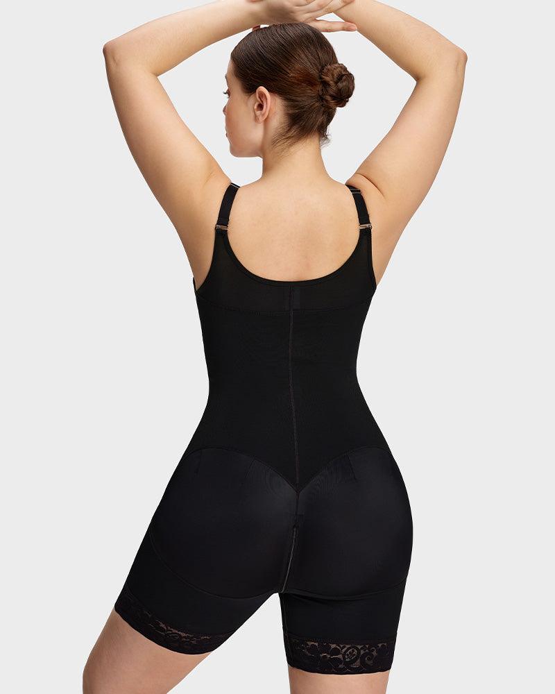 Tummy Control Butt Lifter Shaper with Zipper Crotch Fajas Colombianas