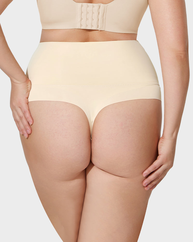 High-Rise Seamless Thong Panty(3 Pack)