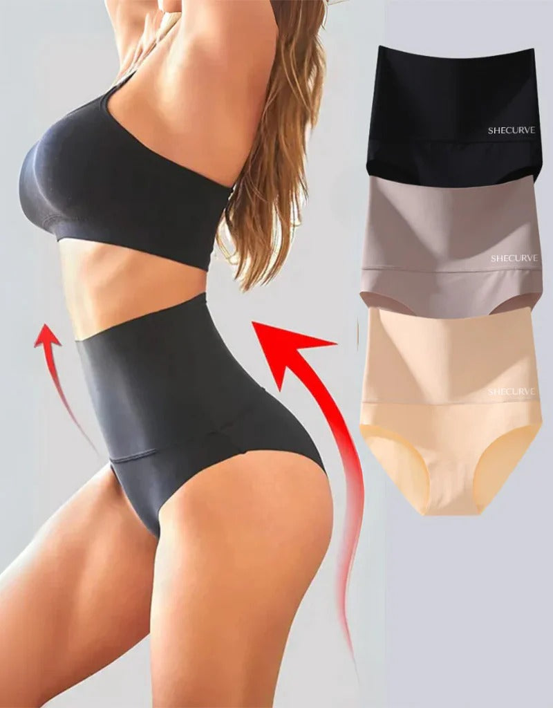 3-Pack High Waisted Tummy Control Briefs
