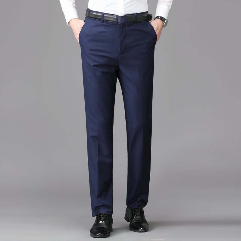Men's Classic Fit Lightweight Casual Stretch Suit Pants