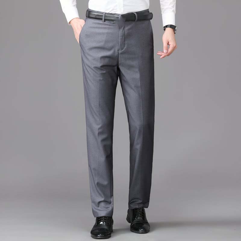 Men's Classic Fit Lightweight Casual Stretch Suit Pants