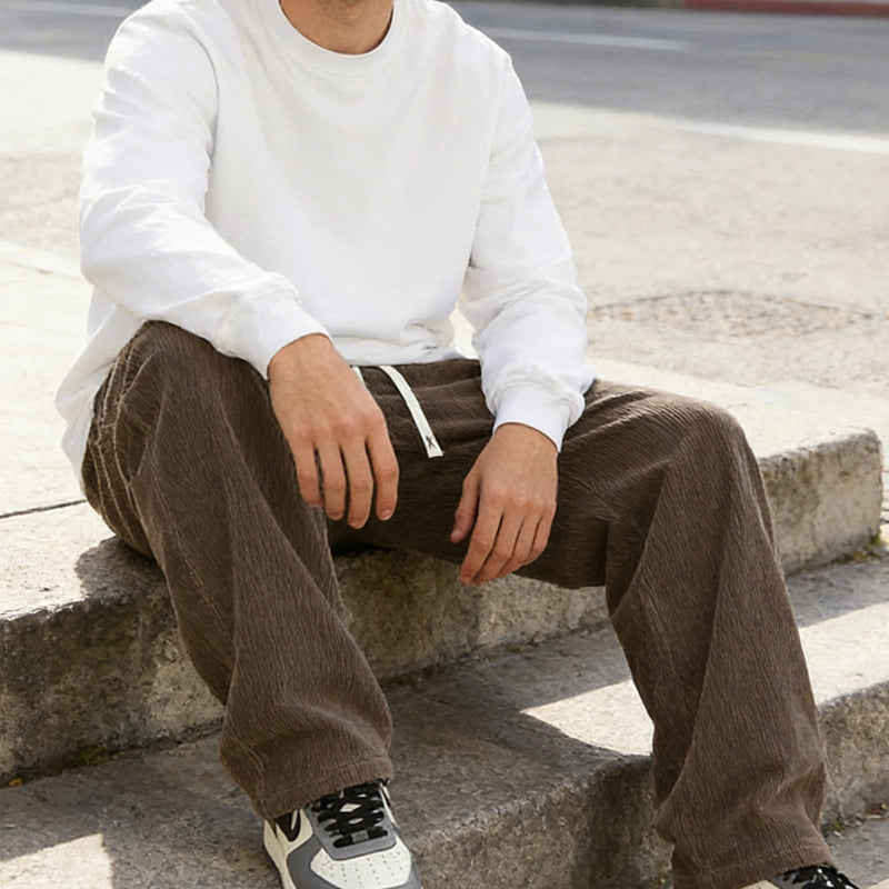 🔥Hot Sale 50% OFF🔥Men's Loose-Fit Drawstring Pants with Pockets